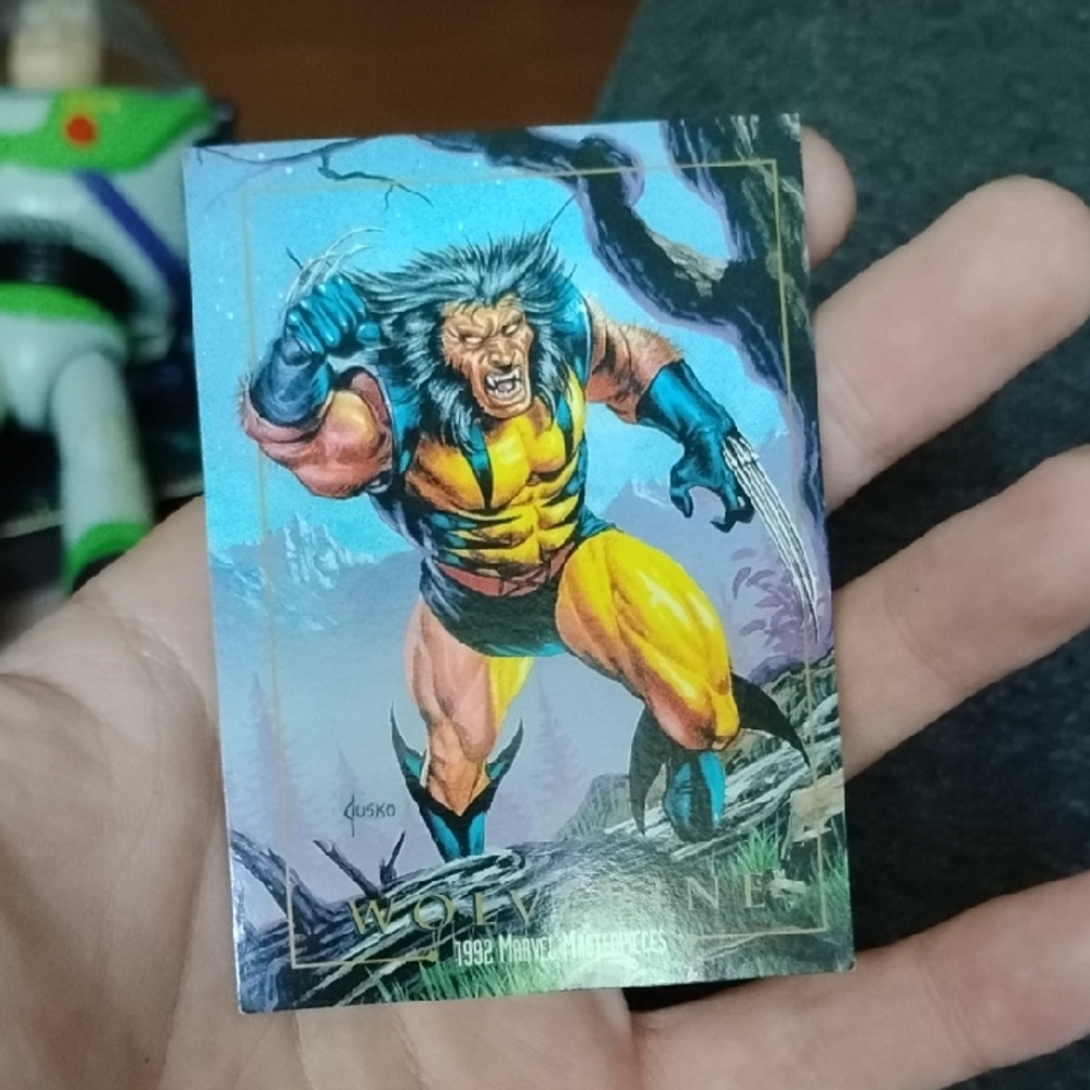 Marvel Wolverine Art Print - Blue and Yellow